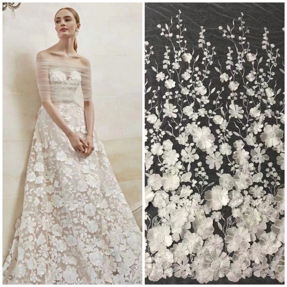 italian style lace wedding dresses Ivory French Corded Lace Dress