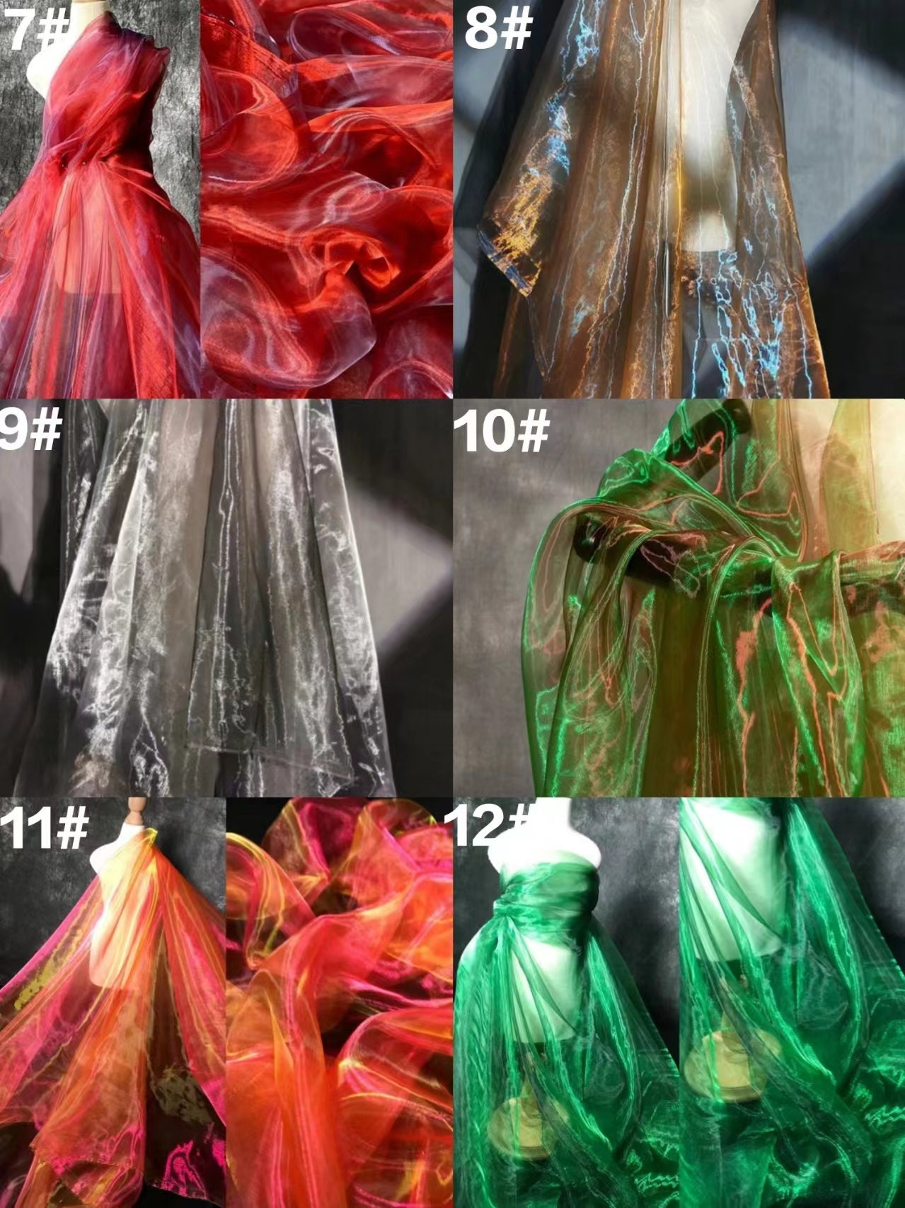 tulle lavorato a garza in cotone / colore 2 – Tessuti Srl