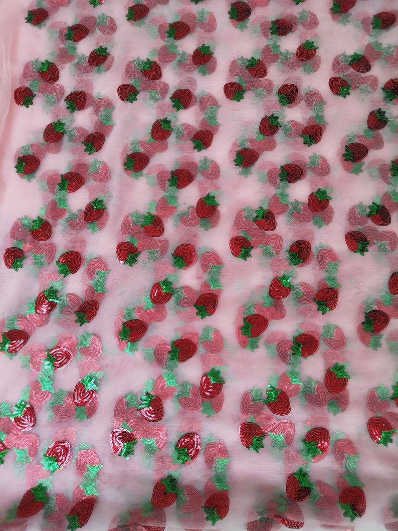 sequin strawberry