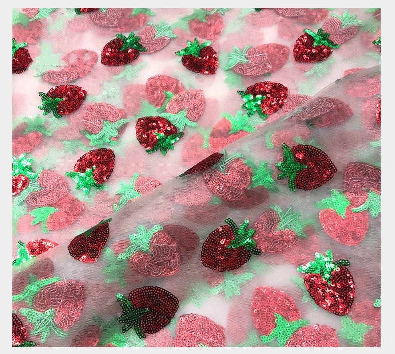sequin strawberry