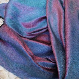 1 Yard Blue Silver 2Tone Jacquard Fabric,Holographic Prom Party Dress Fabric,Designer Fabric,Holloween Christmas Dress,Stage Costume Fabric image 20