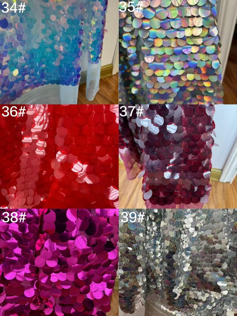 Tela de lentejuelas plateadas brillantes, tela de lentejuelas brillantes con gotas colgantes, tela de lentejuelas de sirena, fondo de lentejuelas, tela de espejo matelic imagen 5