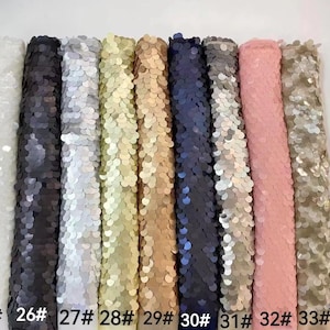 Tela de lentejuelas plateadas brillantes, tela de lentejuelas brillantes con gotas colgantes, tela de lentejuelas de sirena, fondo de lentejuelas, tela de espejo matelic imagen 4