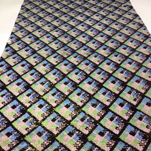 New!1Yard Geometry Multicolor Square Mermaid Sequin Fabric,Reversible Sequins Mesh Fabric,2-Tone Flip up Sequin Fabric,Sequin Lace Dress