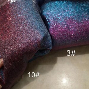 1 Yard Blue Silver 2Tone Jacquard Fabric,Holographic Prom Party Dress Fabric,Designer Fabric,Holloween Christmas Dress,Stage Costume Fabric image 13