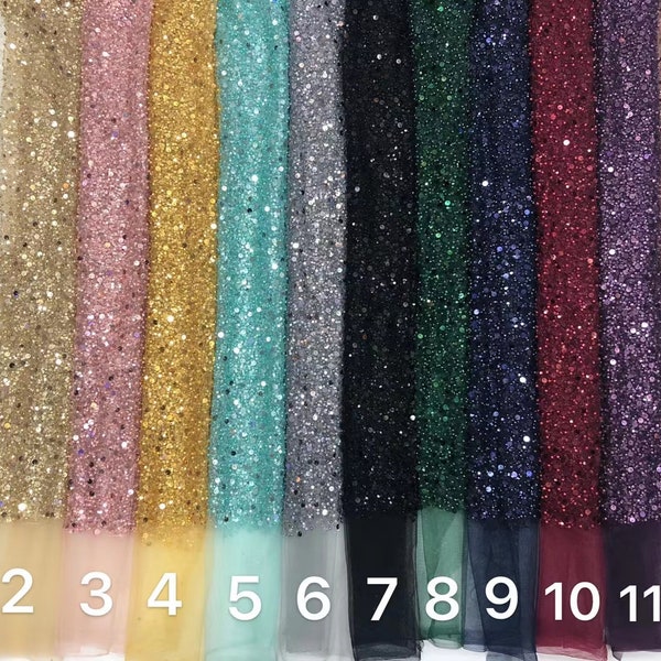 1Yard Gorgeous 2Styles Beads&2Styles Colorful Beads Sequin Lace Fabric,Bridal Dress Lace,Wedding Dress,Prom Dress, Bead Lace Fabric