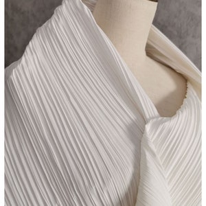 1yard off White Pleated Fabric,fold Fabric,ruff Lace Fabric,bridal ...