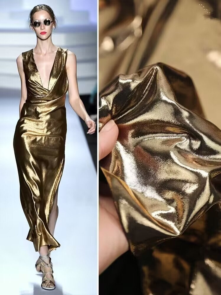 green emerald velvet dress Palm Leaf Gold Foil Print Halter Short Dress – Tropical Summer Style
