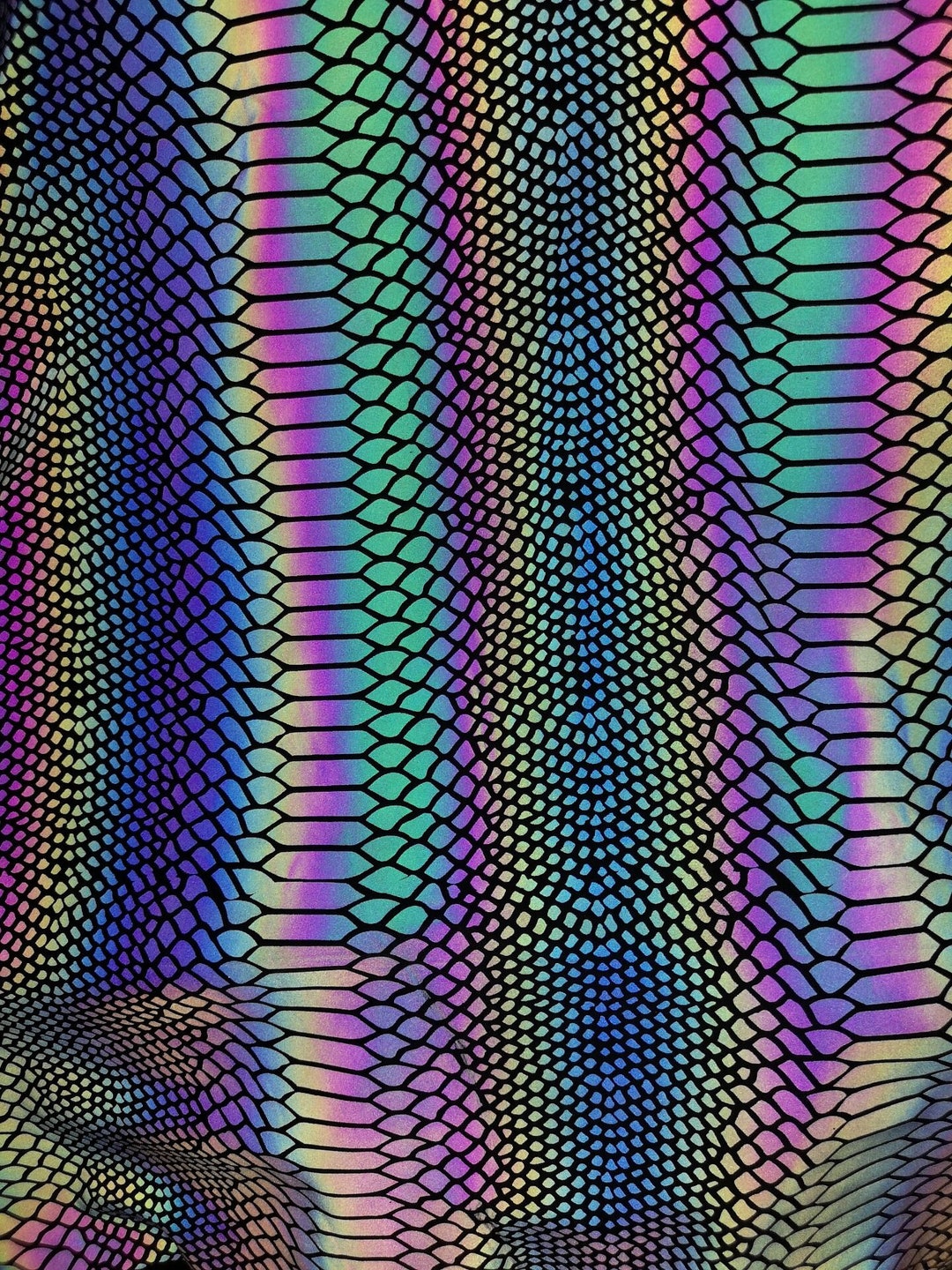 Iridescent Reflective STRETCH Fabric