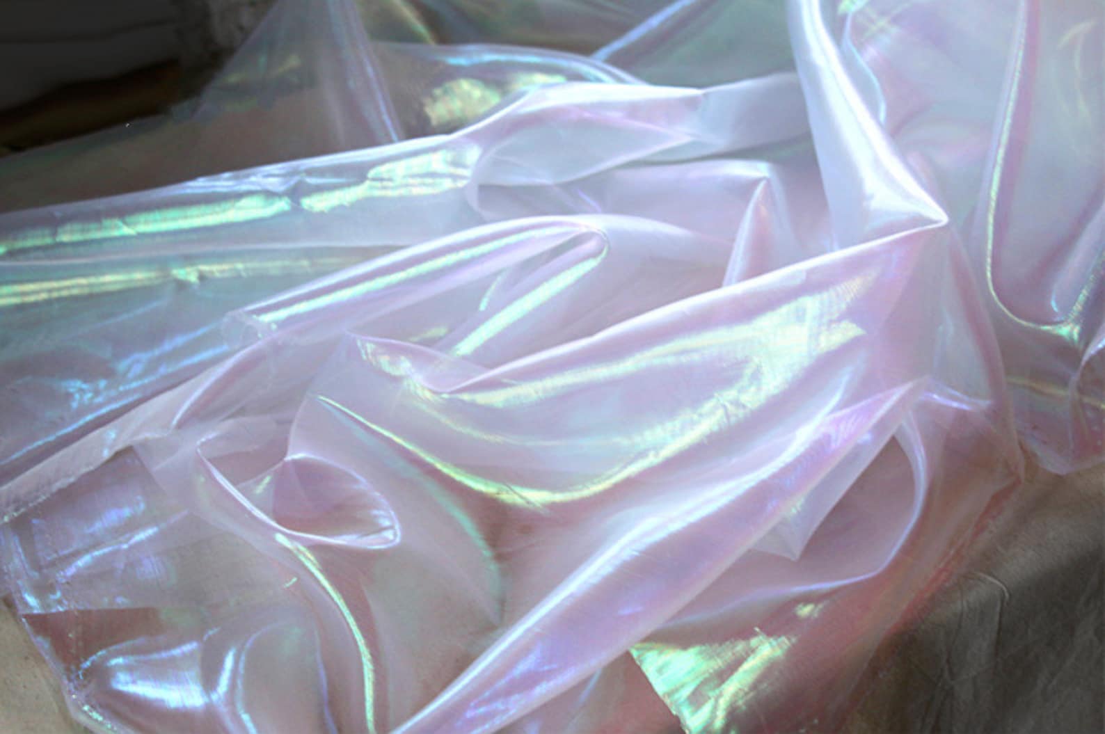 1 Yard Iridescent Holographic Gauze FabricMagic Organza Etsy