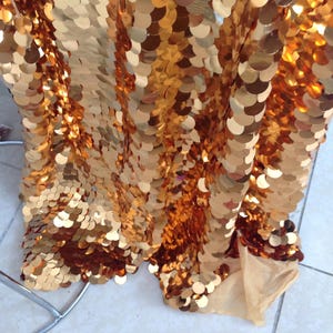 Tela de lentejuelas plateadas brillantes, tela de lentejuelas brillantes con gotas colgantes, tela de lentejuelas de sirena, fondo de lentejuelas, tela de espejo matelic 4#Shiny Gold
