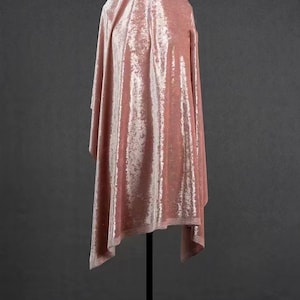 4Way Spandex Velvet Fabric,Luxury Stretchy Velvet,Pink Diamond Silk Velvet for Prom Party Dress,Gown Jacket,Kimono,Long Dress,Costumes,Bows