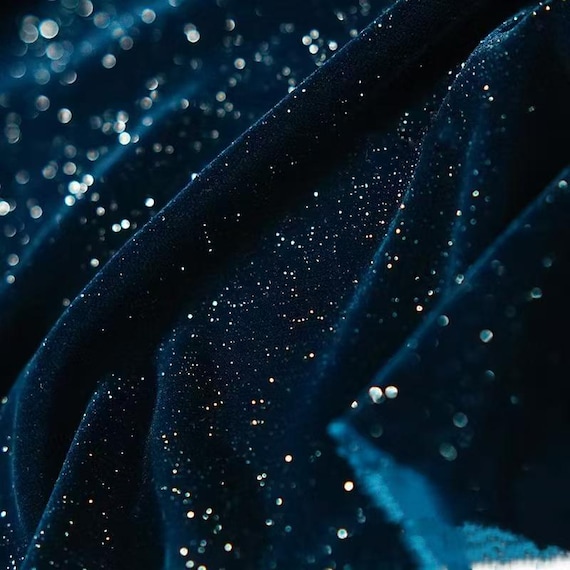 Blue Glitter Velvet Fabric,shiny Threads Weaving in Fabric,glitter Not Fall  Off,no Stretch,sparkle Prom Party Dance Dress,curtain Home Decor - Etsy  Ireland
