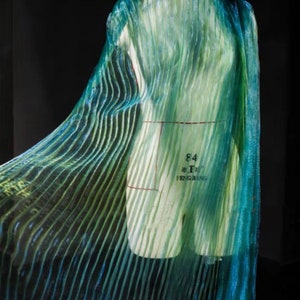 1Yard Mermaid Fold Tulle Fabric,Magic Organza Fabric,Fold Lace Fabric,Prom Dress,Water Reflective Lace Trim,Party Decor,Cosplay,Veil Lace