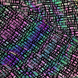 1 Yard 4Way Stretch Dark Reflective Fabric,Iridescent Rainbow Fabric,Geometric Fabric,Designer Fabric,Halloween Costume,Spandex Fabric