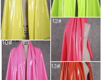 1 Yard 4-Way Stretch Artificial Leather Fabric,Faux Leather Fabric,Costumes, Casual Wear,Jackets,Theater,Crafts Fabric,13 Colors