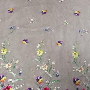 1Yard Floral Lace Fabric,Colorful EmbroideryTulle Fabric,Bridal Dress Lace,Wedding Dress Fabric,Vintage Apparel Lace,Bridal Veil,Flower Veil image 12