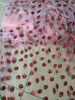 1Yard Sequin Little Strawberry Lace Fabric,Embroidery Sequin Fabric,Spring Flower Lace Dress,Bridal Wedding Dress Fabric by the Yard 