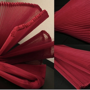 1Yard Pleated Mesh Fabric,Hard Hand Feel Fold Tulle Fabric,Ruff Lace Fabric,Stiff shape and Texture fabric,Designer Fabric,Wholesale Dabric