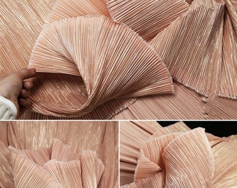 1Yard Fold Shiny Fabric,Pleated Stiff Shape Ruff Fabric,Costume Fabric,Stage Costume,Prom Dress DIY Supplies,Designer Fabric,Home Decor