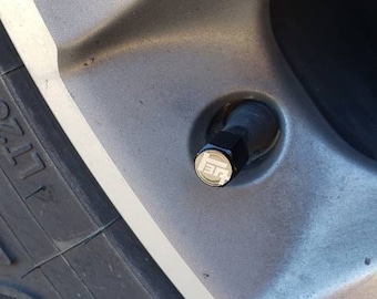 Toyota tire valve cap set Teq Laser engraved (4 or 5)