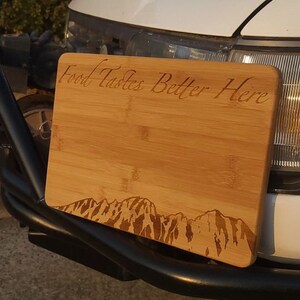 Tabla de corte grabada con láser