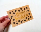 Wooden Greeting Card, Birthday, Happy Birthday, Wooden Card, Greeting card wood, print on wood, microwood