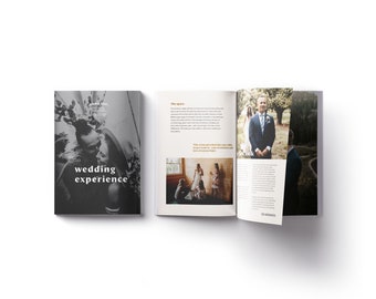 Wedding Photographer Wedding Guide Marketing Template for Canva and Photoshop
