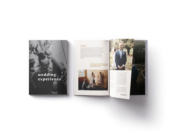 Wedding Photographer Wedding Guide Marketing Template for Canva and Photoshop