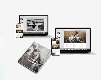 Wedding Guide and Price Guide Marketing Template Bundle for Canva or Photoshop