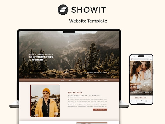 Showit Template for Wedding and Elopement Photographers