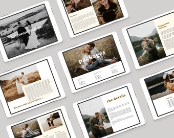Couples & Engagement Sessions Photographer Price Guide Template for Canva or Photoshop