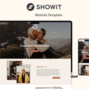 Showit Template for Wedding and Elopement Photographers
