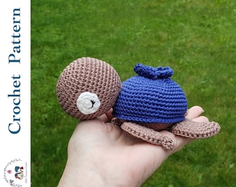 Crochet Pattern - Sea Turtle Blueberry crochet, amigurumi pattern