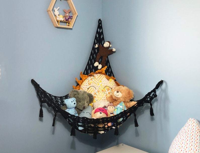 Corner Toy Hammock Stuffed Animal Storage Goth Playroom Etsy