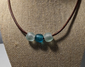 Sea Glass Choker style necklace