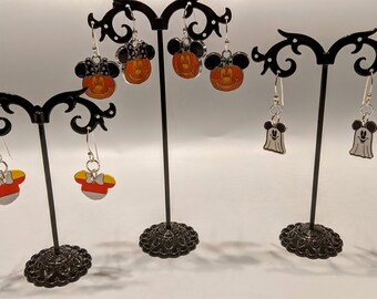 Mickey and Minnie Halloween Earrings