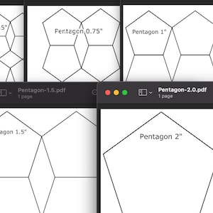 Pentagon - Printable English Paper Piecing Template
