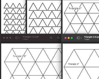 Triangle - Printable English Paper Piecing Template