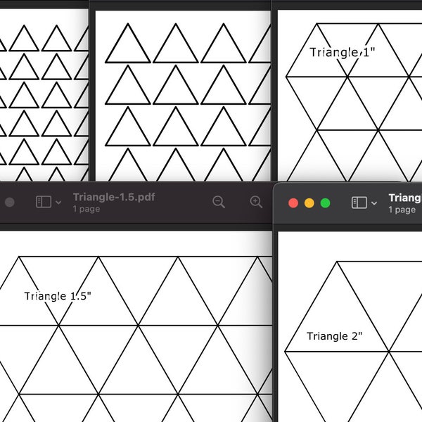 Triangle - Printable English Paper Piecing Template