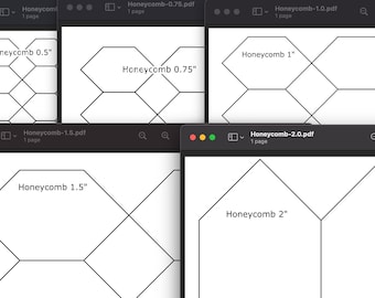 Honeycomb - Printable English Paper Piecing Template