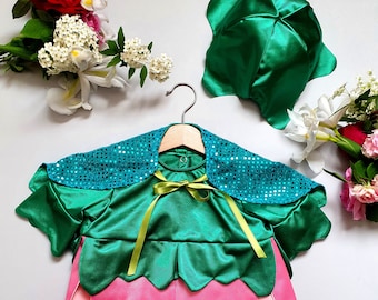 Fairy costume Baby girl, Vintage Toddler Girls fairy dress, Jungle Princess Dress Renaissance Faire Cosplay Children costume Birthday Party