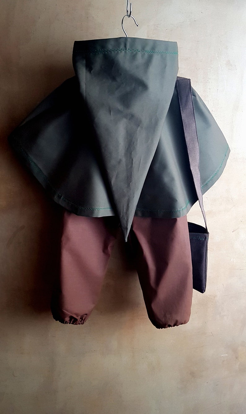 Hobbit child costume 3T Gnome Elf outfit Cloak Pants Haversack Lotrs cosplay Italian Baby Fashion Toddler children medieval luxury dress