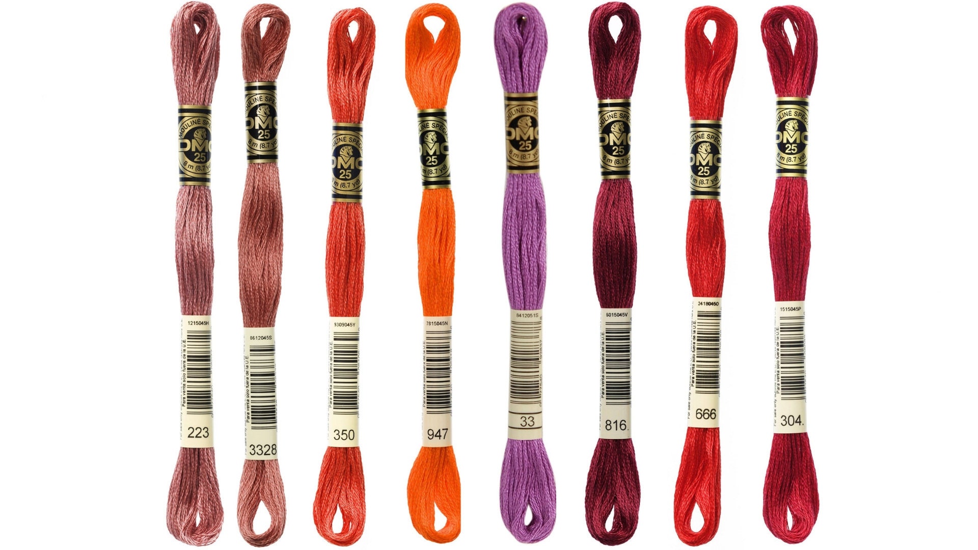 Summer Colors Hand Embroidery Floss, DMC 6-stranded Cotton