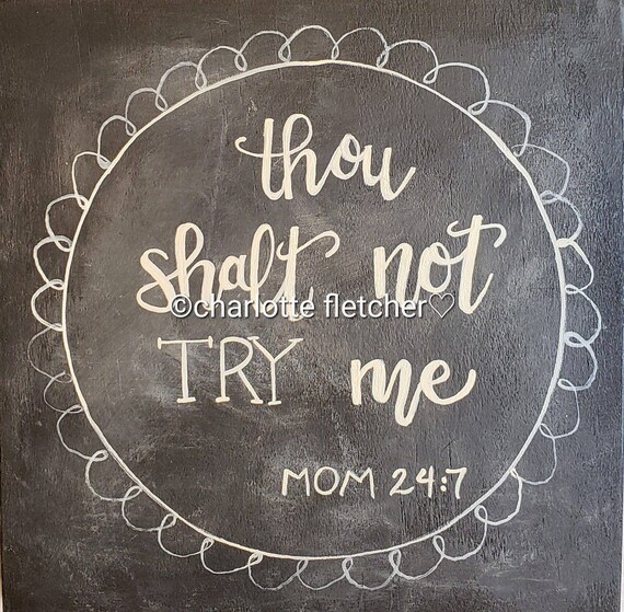 Funny Mother Sign Chalkboard Art Small Hand Painted Hand Etsy etsy