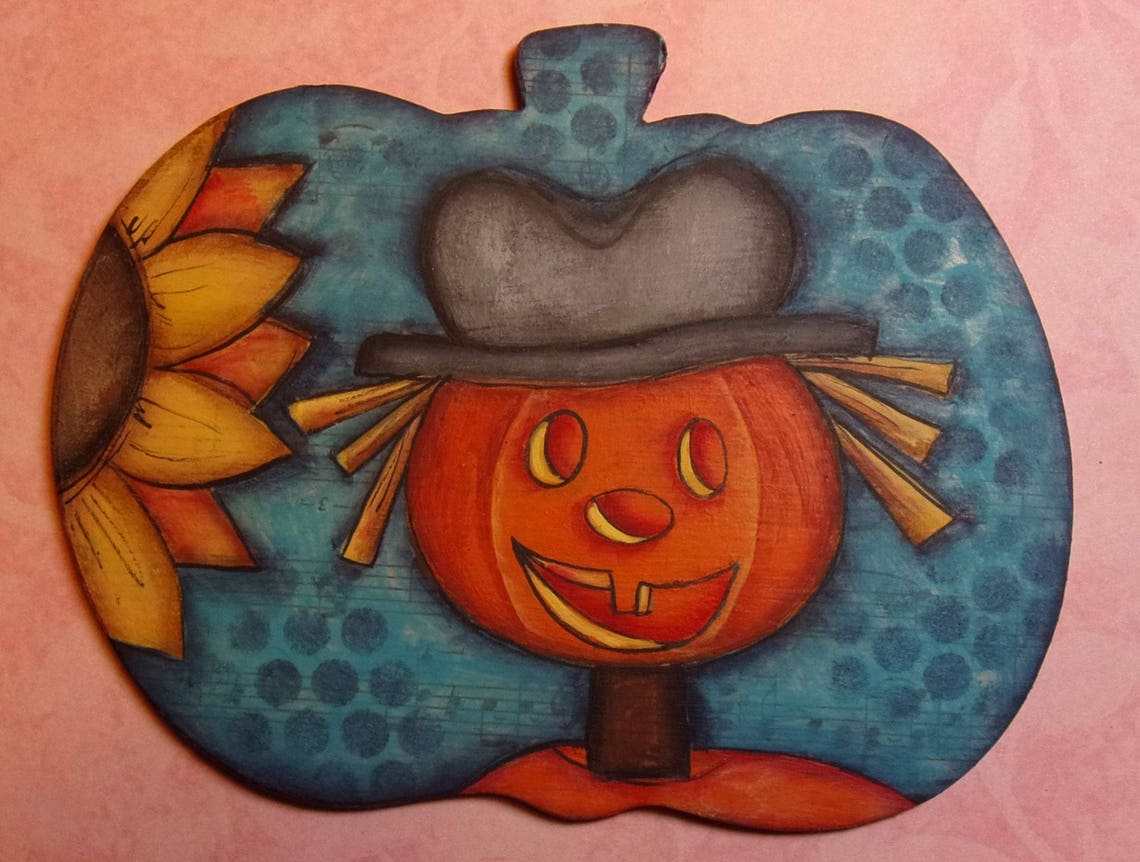 Halloween Epattern Tole Painting Pattern Thanksgiving Pumpkin Etsy