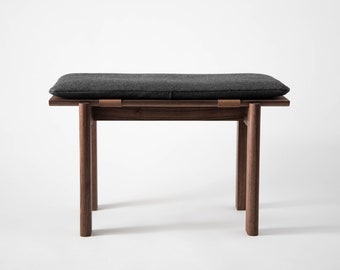 Opia bench - walnut and felt