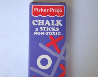 Vintage Fisher-Price Little People Chalk - 5 Pieces in Box