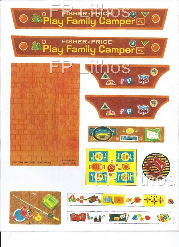 fisher price camping set vintage