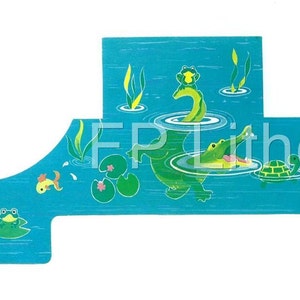 FISHER-PRICE #993 Castle MOAT Replacement Litho - Sticker - Decal - Little People Play Family